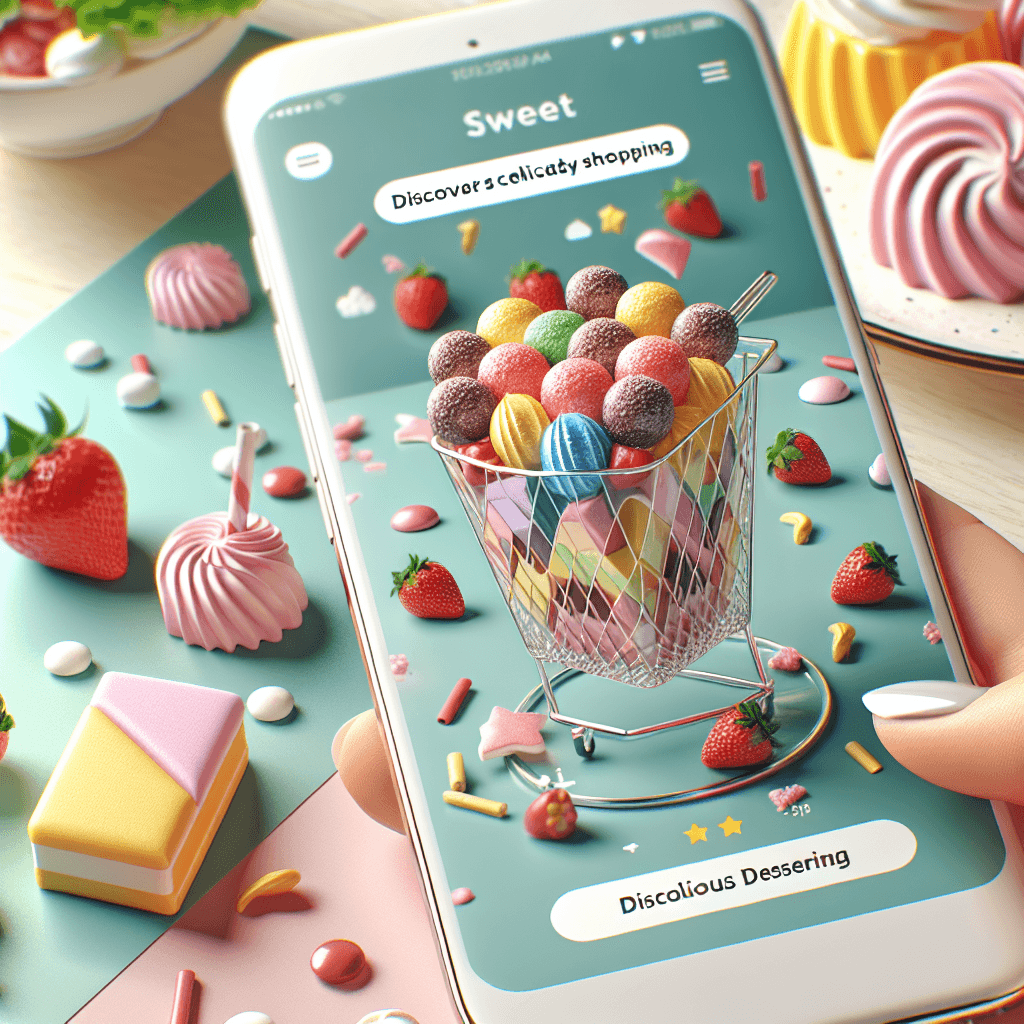 Sladká aplikace pro nákup cukrovinek: Objevujte lahodné dezerty online